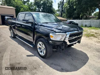 2022 Ram 1500 Big Horn with VIN 1C6RREMT2NN292654, listed as a Copart auction lot 66487155 with 90,153 mi miles and Clean title. Bid and sale history available at DreamBid. Image 1.