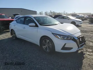 2022 Nissan Sentra SV with VIN 3N1AB8CV6NY206041, listed as a Copart auction lot 49298975 with 55,482 mi miles and Salvage Title. Bid and sale history available at carsss.com. Image 4.