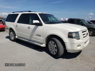 2008 Ford Expedition Max Limited with VIN 1FMFK19548LA10271, listed as a Copart auction lot 54533325 with 192,397 mi miles and Salvage title. Bid and sale history available at DreamBid. Image 4.