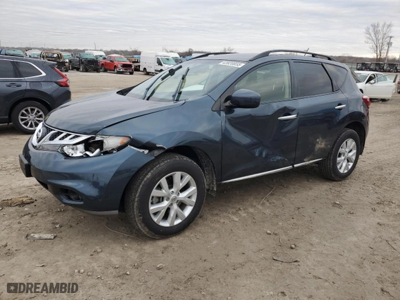 2013 Nissan Murano SL with VIN JN8AZ1MW8DW308684, listed as a Copart auction lot 43920855 with 0 mi miles and Clean Title. Bid and sale history available at carsss.com. Image 1.