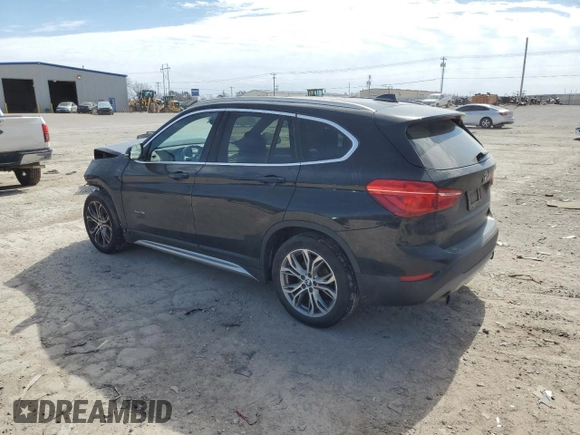 2017 BMW X1 xDrive28i with VIN WBXHT3Z31H4A57021, listed as a Copart auction lot 46507885 with 165,071 mi miles and Salvage Title. Bid and sale history available at carsss.com. Image 2.