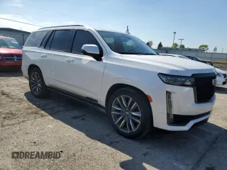 2021 Cadillac Escalade Sport Platinum with VIN 1GYS3GKLXMR378824, listed as a Copart auction lot 55270325 with 77,986 mi miles and Clean title. Bid and sale history available at DreamBid. Image 4.