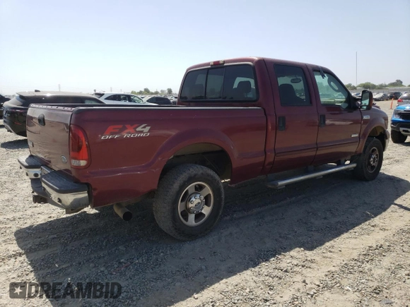 2005 Ford F-250 XL with VIN 1FTSW21P05EB00186, listed as a Copart auction lot 59328925 with 243,639 mi miles and Salvage title. Bid and sale history available at DreamBid. Image 3.