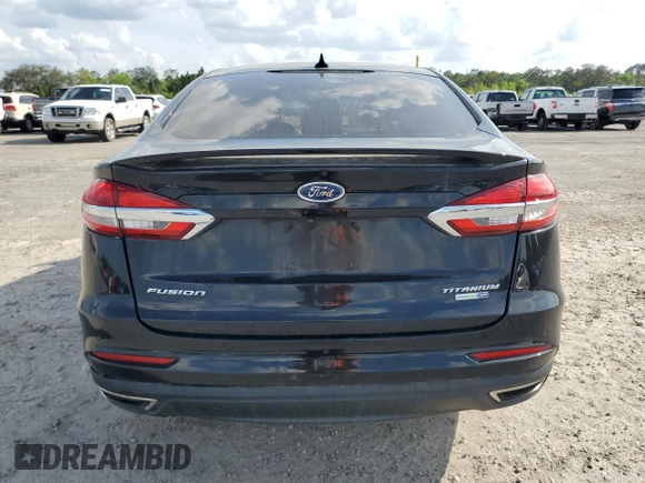 2019 Ford Fusion Titanium with VIN 3FA6P0D97KR184134, listed as a Copart auction lot 50913245 with 128,888 mi miles and Clean Title. Bid and sale history available at carsss.com. Image 6.