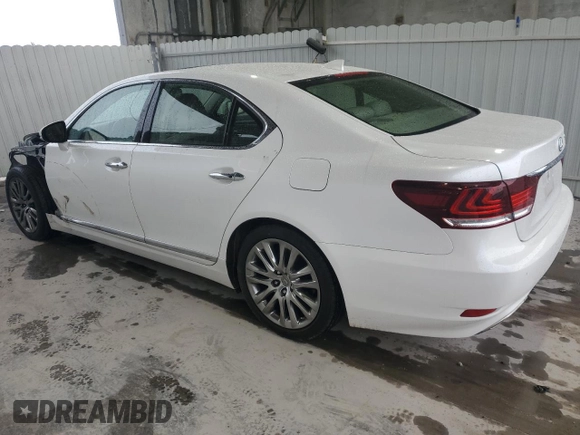 2016 Lexus LS 460 with VIN JTHBL5EF1G5140323, listed as a Copart auction lot 46090725 with 62,707 mi miles and Salvage title. Bid and sale history available at DreamBid. Image 2.