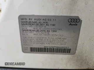 2011 Audi Q5 Premium Plus with VIN WA1LFAFP6BA099257, listed as a Copart auction lot 58129895 with 120,245 mi miles and Salvage title. Bid and sale history available at DreamBid. Image 14.
