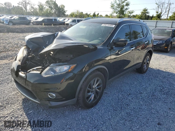 2016 Nissan Rogue S with VIN KNMAT2MT0GP678681, listed as a Copart auction lot 54616405 with 156,895 mi miles and Salvage Title. Bid and sale history available at carsss.com. Image 1.