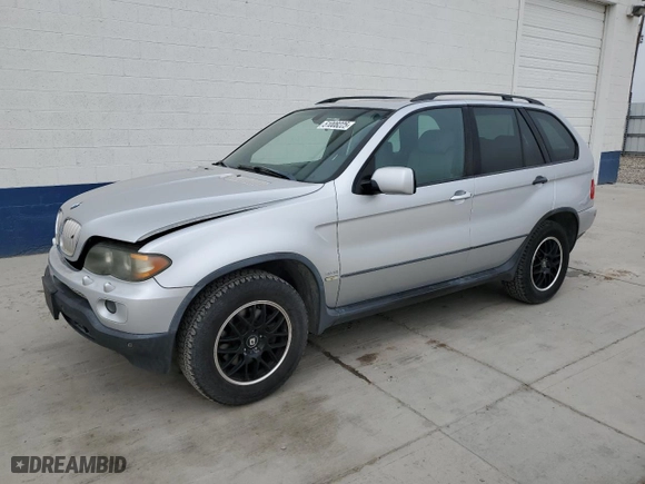 2004 BMW X5 4.4i with VIN 5UXFB53514LV04620, listed as a Copart auction lot 51008225 with 96,077 mi miles and Clean Title. Bid and sale history available at carsss.com. Image 1.