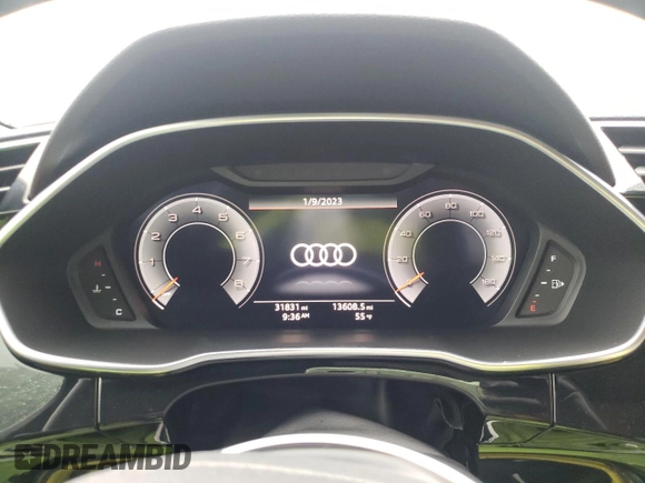 2019 Audi Q3 S line Prestige with VIN WA1FECF3XK1074645, listed as a Copart auction lot 36112443 with 31,831 mi miles. Bid and sale history available at carsss.com. Image 9.