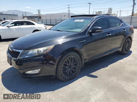 2013 Kia Optima EX with VIN 5XXGN4A70DG165702, listed as a Copart auction lot 64099095 with 171,363 mi miles and Clean title. Bid and sale history available at DreamBid. Image 1.