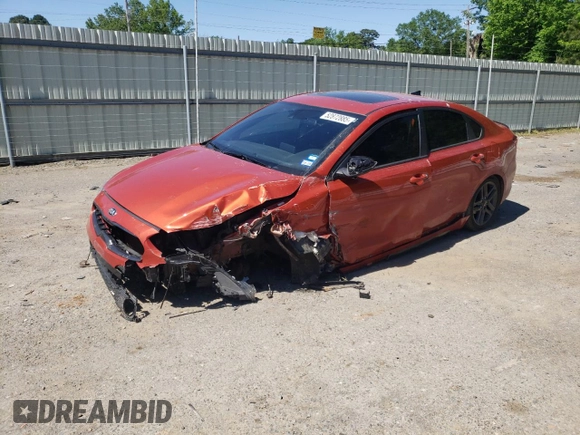 2021 Kia Forte GT-Line z VIN 3KPF34AD5ME326724, wystawiony jako Copart lot #52872885 z przebiegiem 95 929 mil mil oraz Szkoda całkowita • Salvage title. Historia ofert i sprzedaży dostępna na DreamBid. Obrazek 1.