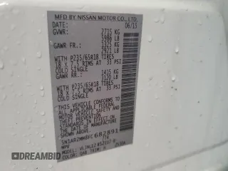 2015 Nissan Pathfinder S z VIN 5N1AR2MM8FC682891, wystawiony jako Copart lot #59509385 z przebiegiem Nie podano mil oraz Nie do naprawy • Non repairable. Historia ofert i sprzedaży dostępna na DreamBid. Obrazek 14.