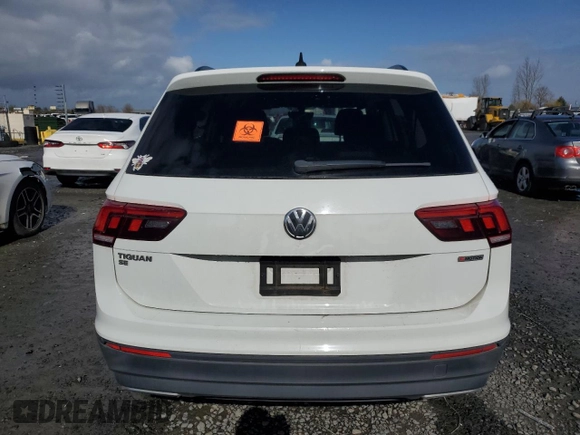 2019 Volkswagen Tiguan SE with VIN 3VV2B7AX6KM044710, listed as a Copart auction lot 46370615 with Not Provided miles and Salvage Title. Bid and sale history available at DreamBid. Image 6.
