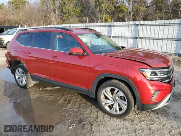 2021 Volkswagen Atlas SE z VIN 1V2HP2CA1MC540023, wystawiony jako Copart lot #45391835 z przebiegiem 63 372 mil mil oraz Szkoda całkowita • Salvage title. Historia ofert i sprzedaży dostępna na DreamBid. Obrazek 4.