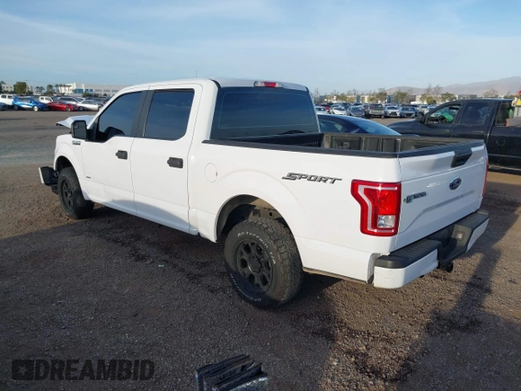 2015 Ford F-150 XL with VIN 1FTEW1CP1FKE64821, listed as a IAAI auction lot 41693457 with 134,240 mi miles. Bid and sale history available at carsss.com. Image 3.