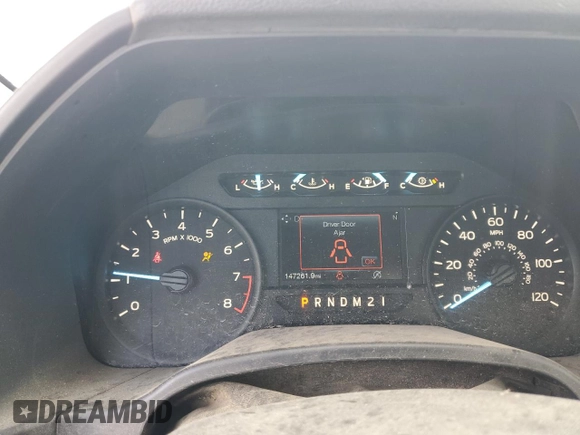 2020 Ford F-150 XL with VIN 1FTMF1CB3LKD51612, listed as a Copart auction lot 52724055 with 147,261 mi miles and Salvage title. Bid and sale history available at DreamBid. Image 9.