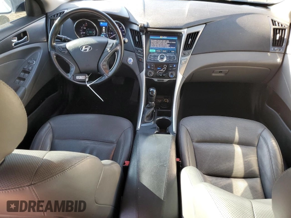 2013 Hyundai Sonata with VIN KMHEC4A45DA100032, listed as a Copart auction lot 46705995 with 124,544 mi miles and Salvage Title. Bid and sale history available at DreamBid. Image 8.