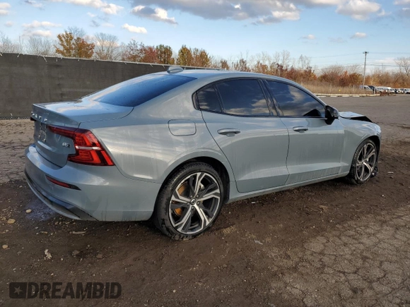 2024 Volvo S60 Core Dark Theme with VIN 7JRL12TK5RG319774, listed as a Copart auction lot 79581424 with 15,049 mi miles and Clean title. Bid and sale history available at DreamBid. Image 3.