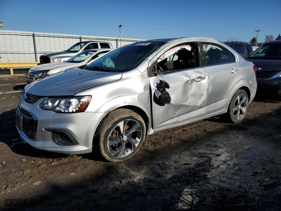 2017 Chevrolet Sonic Premier with VIN 1G1JF5SBXH4119654, listed as a Copart auction lot 46837905 with 139,166 mi miles and Clean Title. Bid and sale history available at carsss.com. Image 1.