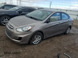 2014 Hyundai Accent GLS with VIN KMHCT4AE2EU600665, listed as a Copart auction lot 56491965 with 121,922 mi miles and Salvage title. Bid and sale history available at DreamBid. Image 1.