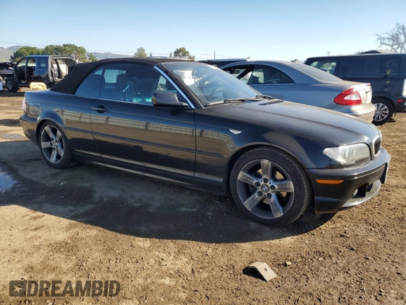 2004 BMW 3 Series 325Ci with VIN WBABW33454PL24496, listed as a Copart auction lot 42454825 with 83,935 mi miles and Salvage Title. Bid and sale history available at carsss.com. Image 4.