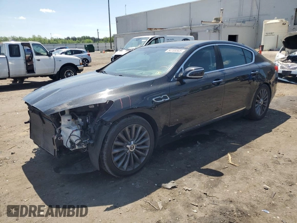 2015 Kia K900 Luxury z VIN KNALW4D43F6019810, wystawiony jako Copart lot #54155565 z przebiegiem 93 210 mil mil oraz Szkody całkowita. Historia ofert i sprzedaży dostępna na DreamBid. Obrazek 1.
