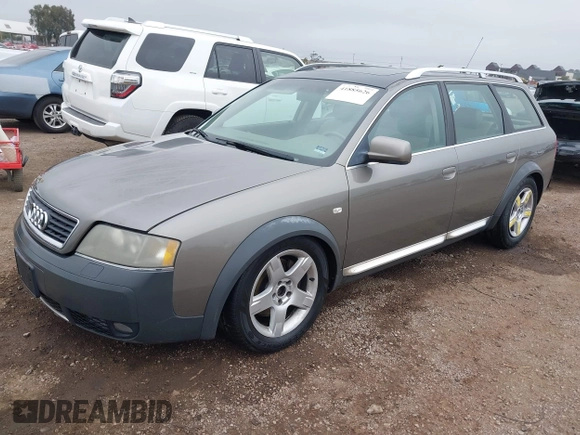 2003 Audi allroad A6 V8 with VIN WA1YD54B83N046581, listed as a IAAI auction lot 41885626 with 80,720 mi miles and . Bid and sale history available at DreamBid. Image 18.