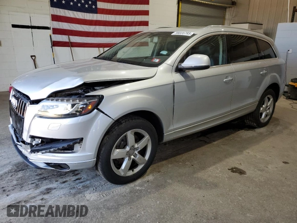 2015 Audi Q7 Premium Plus с VIN WA1LGAFE2FD020456, выставлен на аукционе Copart как лот 56035785 с пробегом 76 520 миль миль и Списание • Salvage title. История ставок и продаж доступна на DreamBid. Изображение 1.
