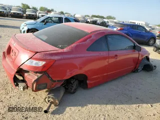 2008 Honda Civic Cpe EX with VIN 2HGFG12818H581015, listed as a Copart auction lot 53350105 with 165,153 mi miles and Salvage Title. Bid and sale history available at carsss.com. Image 3.