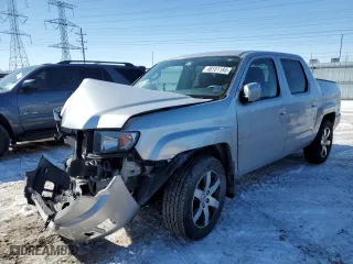 2014 Honda Ridgeline SE with VIN 5FPYK1F60EB012969, listed as a Copart auction lot 46151185 with 0 mi miles and Salvage Title. Bid and sale history available at carsss.com. Image 1.
