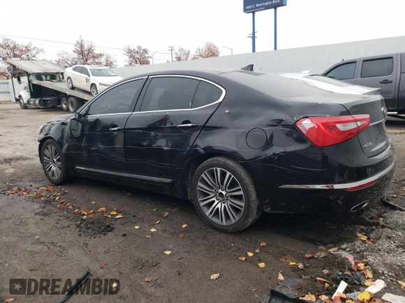 2015 Kia Cadenza Premium with VIN KNALN4D74F5182985, listed as a Copart auction lot 82197034 with 120,231 mi miles and Salvage Title. Bid and sale history available at carsss.com. Image 2.