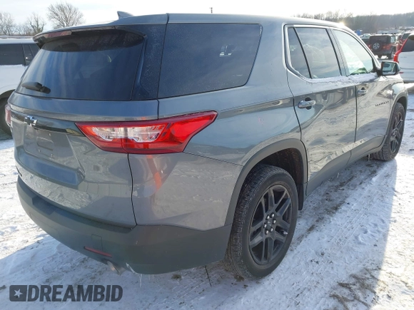2020 Chevrolet Traverse LS with VIN 1GNEVFKW9LJ318331, listed as a IAAI auction lot 41409689 with 56,767 mi miles. Bid and sale history available at carsss.com. Image 4.