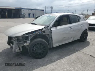 2011 Lexus CT 200h with VIN JTHKD5BH4B2041752, listed as a Copart auction lot 49601325 with 169,248 mi miles and Salvage Title. Bid and sale history available at carsss.com. Image 1.