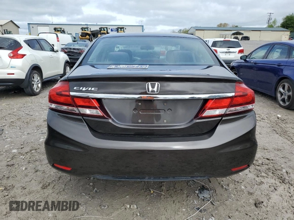 2014 Honda Civic Sedan LX with VIN 2HGFB2F50EH517029, listed as a Copart auction lot 52019975 with 107,649 mi miles and Salvage Title. Bid and sale history available at carsss.com. Image 6.