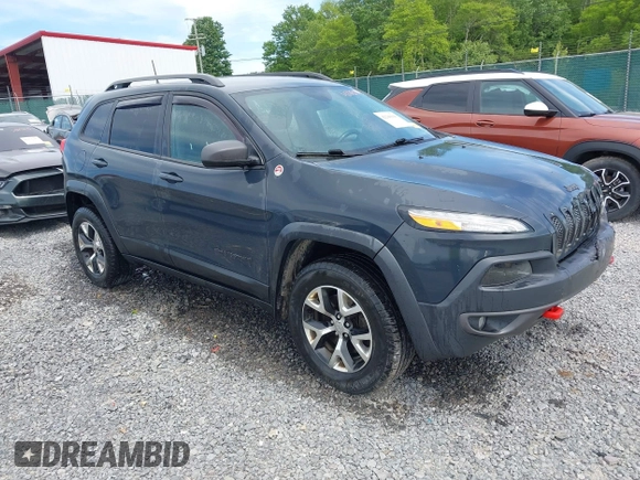 2017 Jeep Cherokee Trailhawk z VIN 1C4PJMBS1HW569093, wystawiony jako IAAI lot #42286940 z przebiegiem 121 876 mil mil oraz . Historia ofert i sprzedaży dostępna na DreamBid. Obrazek 1.
