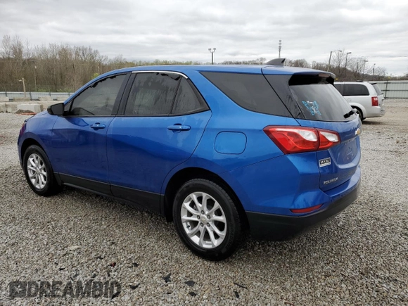 2019 Chevrolet Equinox LS with VIN 3GNAXHEV0KS570022, listed as a Copart auction lot 51058875 with 44,614 mi miles and Salvage Title. Bid and sale history available at carsss.com. Image 2.