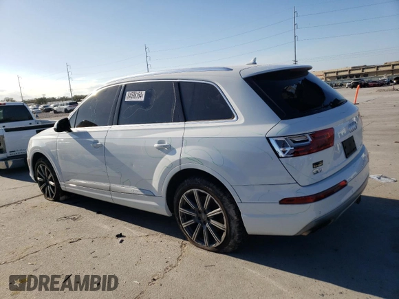 2017 Audi Q7 Premium Plus with VIN WA1LAAF77HD000063, listed as a Copart auction lot 84598164 with 124,529 mi miles and Salvage Title. Bid and sale history available at carsss.com. Image 2.