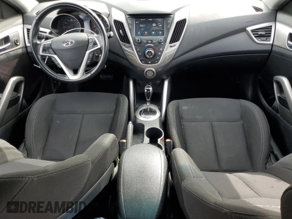 2017 Hyundai Veloster Value Edition with VIN KMHTC6AD9HU307983, listed as a Copart auction lot 49833545 with 120,537 mi miles and Salvage Title. Bid and sale history available at carsss.com. Image 8.