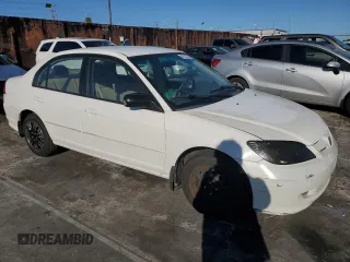 2004 Honda Civic LX with VIN 2HGES16664H532566, listed as a Copart auction lot 46733735 with 204,456 mi miles and Clean Title. Bid and sale history available at DreamBid. Image 4.