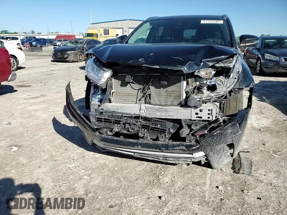 2019 Toyota Highlander SE with VIN 5TDJZRFH6KS611758, listed as a Copart auction lot 57157545 with 63,798 mi miles and Salvage title. Bid and sale history available at DreamBid. Image 14.
