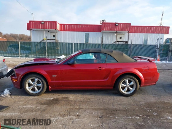2007 Ford Mustang GT Deluxe with VIN 1ZVFT85H575257339, listed as a IAAI auction lot 41250343 with 134,120 mi miles and . Bid and sale history available at DreamBid. Image 14.