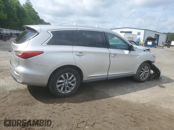 2014 Infiniti QX60 z VIN 5N1AL0MN6EC552444, wystawiony jako Copart lot #57616755 z przebiegiem 80 864 mil mil oraz Szkoda całkowita • Salvage title. Historia ofert i sprzedaży dostępna na DreamBid. Obrazek 3.