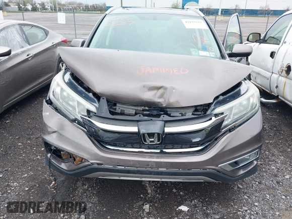 2015 Honda CR-V EX-L with VIN 2HKRM4H79FH616991, listed as a IAAI auction lot 42155337 with 114,850 mi miles. Bid and sale history available at carsss.com. Image 6.