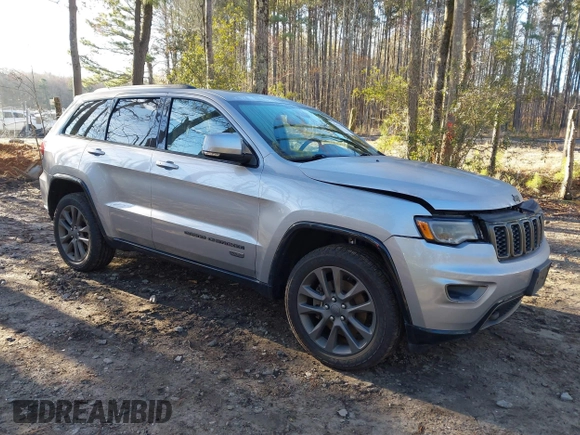 2016 Jeep Grand Cherokee Limited 75th Anniversary with VIN 1C4RJFBT9GC400873, listed as a IAAI auction lot 41834112 with 110,457 mi miles and . Bid and sale history available at DreamBid. Image 1.