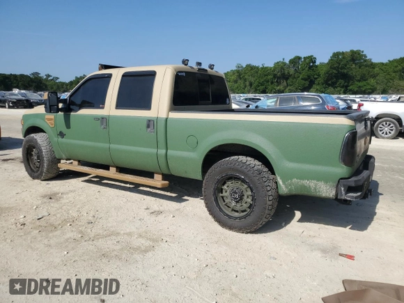 2009 Ford F-250 XL with VIN 1FTSW20R99EA38179, listed as a Copart auction lot 53021595 with 98,231 mi miles and Salvage title. Bid and sale history available at DreamBid. Image 2.