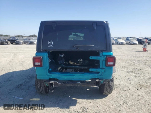2020 Jeep Wrangler Unlimited Sport S with VIN 1C4HJXDG7LW110125, listed as a Copart auction lot 62470755 with 81,594 mi miles and Salvage title. Bid and sale history available at DreamBid. Image 6.