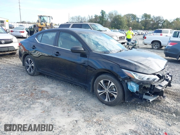 2022 Nissan Sentra SV with VIN 3N1AB8CV8NY299323, listed as a IAAI auction lot 40790960 with 33,560 mi miles and . Bid and sale history available at DreamBid. Image 1.