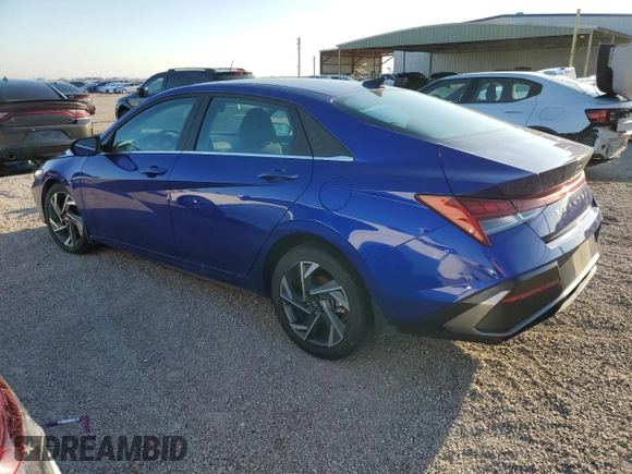 2024 Hyundai Elantra SEL with VIN KMHLS4DG3RU724420, listed as a Copart auction lot 45726645 with 11,844 mi miles and Clean Title. Bid and sale history available at carsss.com. Image 2.