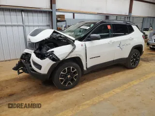 2020 Jeep Compass Trailhawk with VIN 3C4NJDDB4LT119165, listed as a Copart auction lot 48454355 with 135,492 mi miles and Salvage title. Bid and sale history available at DreamBid. Image 1.