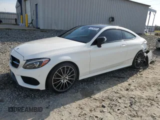 2018 Mercedes-Benz C C 300 with VIN WDDWJ4JB7JF736453, listed as a Copart auction lot 50790205 with 67,575 mi miles and Salvage Title. Bid and sale history available at carsss.com. Image 1.